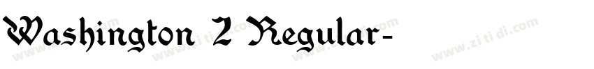 Washington 2 Regular字体转换